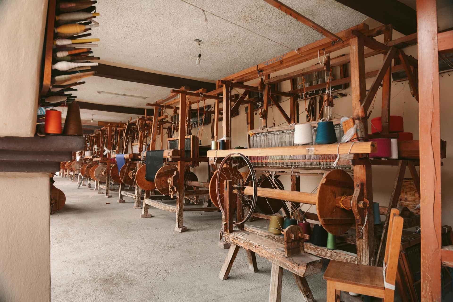 Telar tradicional en Teotitlán